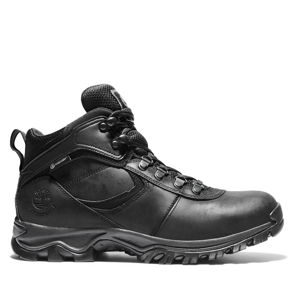 Timberland Mens Hiking Boots Mt. Maddsen Mid Waterproof - Black - India ZS6415983